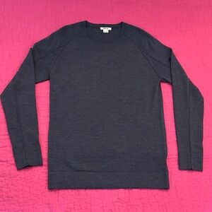 Helmut Lang Dark Gray Crewneck100% wool Sweater, M